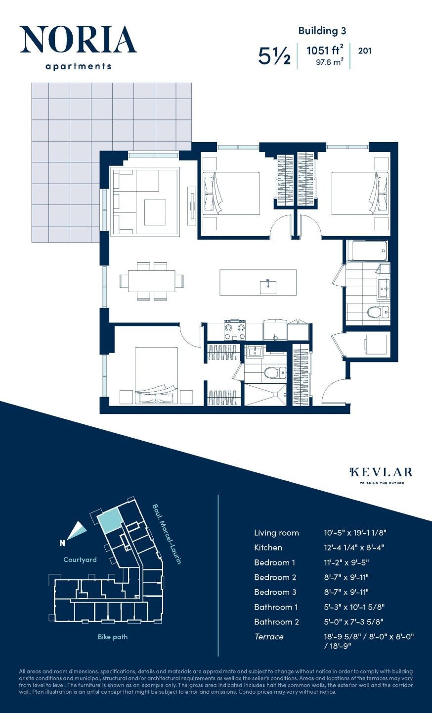 Typical 5½ Apartment Noria Apartments for rent SaintLaurent Montreal