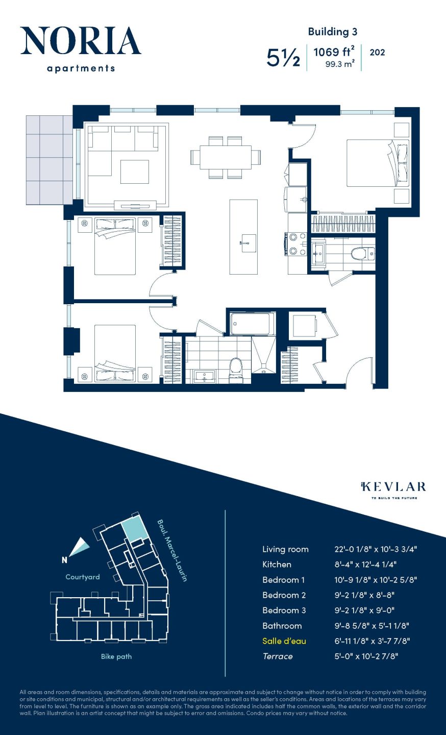 Typical 5½ Apartment Noria Apartments for rent SaintLaurent Montreal