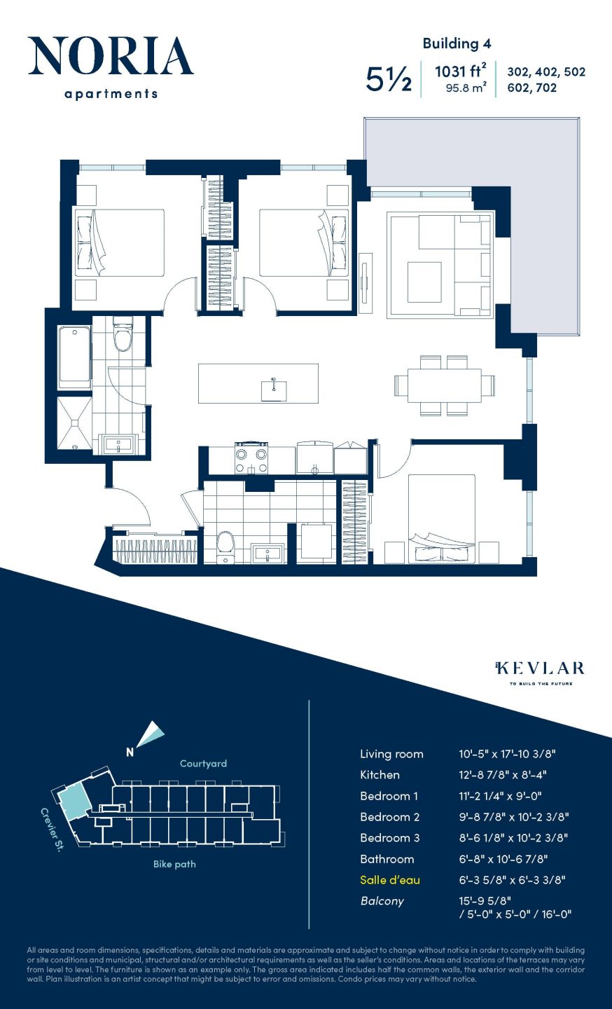 Typical 5½ Apartment Noria Apartments for rent SaintLaurent Montreal