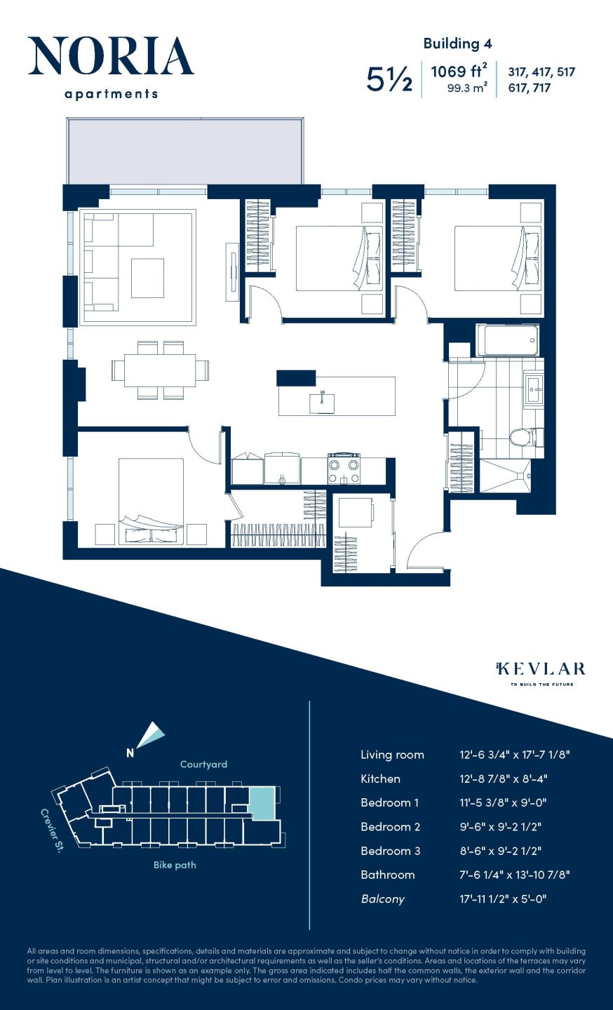 Typical 5½ Apartment Noria Apartments for rent SaintLaurent Montreal