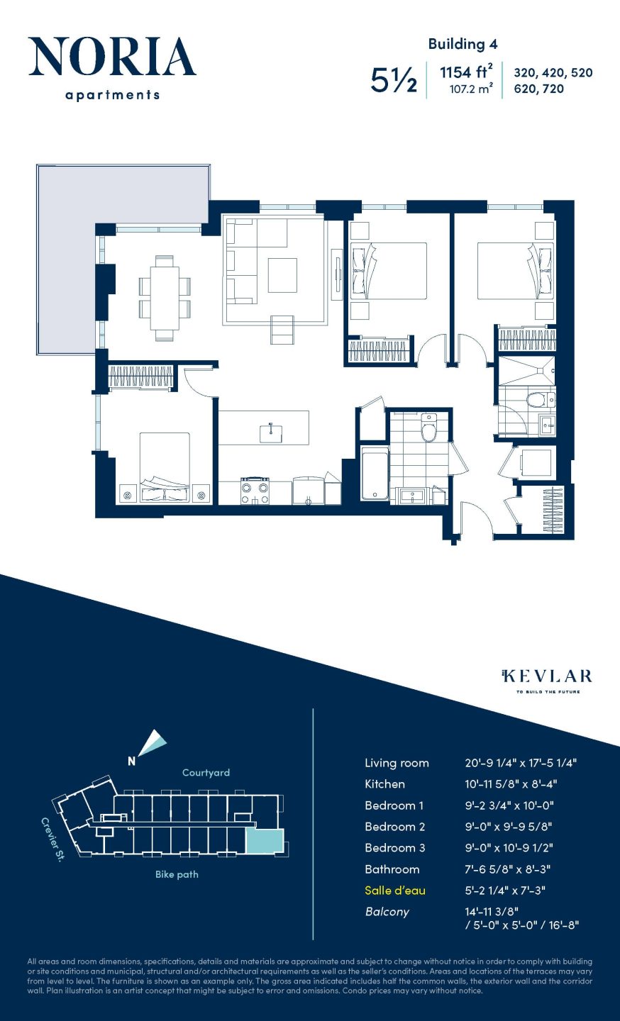 Typical 5½ Apartment Noria Apartments for rent SaintLaurent Montreal